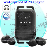 Waterproof MP3 Player with Earphone MP4 for Run Swimming Surfing Wearing Sports Clip Portable Walkman Mp3player Music Player FM