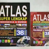 Atlas Super Lengkap Indonesia dan Dunia 38 Propinsi| Besar dan Kecil kecil 24x16 cm