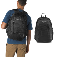 Jansport 後背包 Agave 黑 15吋 透氣背帶 可調腰扣 筆電包 雙肩包 背包 包包 JS00T14F008