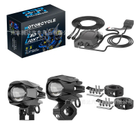 Cross-border motorcycle spotlight 30W dual-light external lens LED fog light front spotlight auxilia