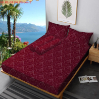 sprei set hotel maroon Aesthetic