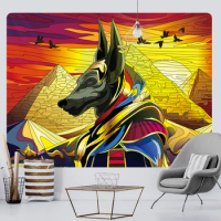 Ancient Egyptian Murals Psychedelic Scenes Home Decor Art Tapestry Hippie Bohemian Tarot Room Wall Decor Wall Hanging