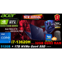 Acer Nitro v 15⚡I7-13620H/i5-13420H⚡RTX4050-6GB☑️ RTX2050-4GB✅Up to 32GB DDR5 RAM/ 512GB SSD➕1TB SSD