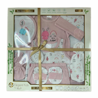 美國Elegant kids十一件組彌月禮盒-粉色 - 彌月禮盒 十一件組彌月禮盒 女嬰裝 女嬰 嬰兒手套 嬰兒帽子 嬰兒圍兜 嬰兒套裝 嬰兒襪子 嬰兒裝