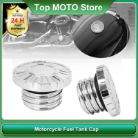 Motorcycle CNC Aluminum Fuel Tank Cap For Harley Sportster XL Dyna Softail Touring Road King 883 48 Sportster XL 1200