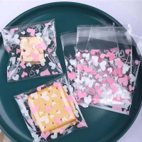 Mia Plastik 4 Motif Packing Cookies Lucu 7x7 cm Kemasan Kue Transparan Kokoh Tahan Lama Tas Segel Di