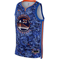 Nike MVP Stephen Curry [DA6955-405] 男 籃球背心 球衣 金州勇士隊 NBA 藍橘