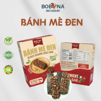 BOBONA Bánh Hạt Mè Đen - Túi 168g - Tốt Cho Tim Mạch Tiêu Hóa Da Và Tóc - Phù Hợp Người Bận Rộn - Ve