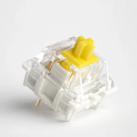 Gateron-Pro Mechanical Keyboard Yellow Switches, 3-Pin Linear Touch Switch, RGB, LED, SMD,