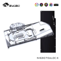 Bykski Water Cooler For Colorful iGame Geforce RTX 3070 Advanced OC ,With Back Plate ,Full Cover Water Block, N-IG3070ULOC-X