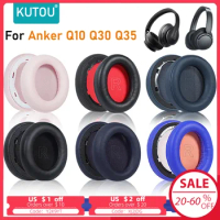 KUTOU Replacement Earpads For Anker Soundcore Life Q10 Q20 Q30 Q35 Headphones Soft Foam Ear Pads Cushions Case Accessories