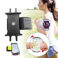 Running Wristband Phone Holder for iPhone 12 11 XR Samsung S10 S9 Plus 4.5-6.5 inch Universal Sports Armband Cell Phone Stand