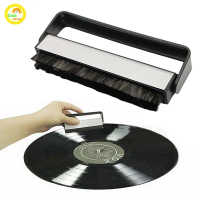 Sikat Anti Statis untuk Piringan Hitam Vinyl LP Sikat Karbon Penghilang Debu Perawatan Peralatan DJ 