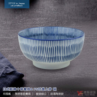 【堯峰陶瓷】日式藍釉十草餐具6.75吋釜上井 碗 單入 | 飯碗碗公 | 甜湯陶瓷碗 | 餐廳營業批發