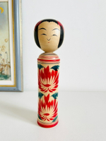 日本昭和 鄉土玩具 傳統經典 鳴子木雕木芥子人形木偶置物擺飾