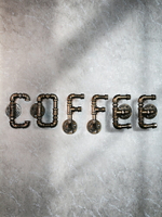 水管金屬字母數字墻飾工業風鐵藝創意個性民宿咖啡廳招牌立體壁飾