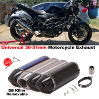 Universal 51mm Motorcycle Exhaust Modify Moto Muffler Pipe DB Killer For Honda Pcx125 150 Tmx530 CB500 GSXR600 SV650 BK750 K7 K8