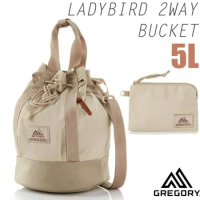 【GREGORY】LADYBIRD 2WAY BUCKET 5L 兩用圓筒型水桶包+手挽袋/131369-1775 沙色