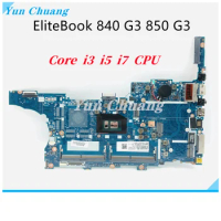 6050A2822301-MB-A01 For HP EliteBook 840 G3 850 G3 Laptop Motherboard 826808-001 With Core i3 i5 i7 CPU DDR4 UMA Mainboard