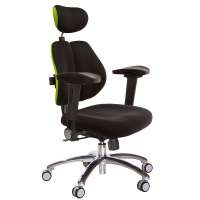 【GXG 吉加吉】高背涼感綿 雙背椅 鋁腳/4D弧面摺疊扶手(TW-2995 LUA1D)