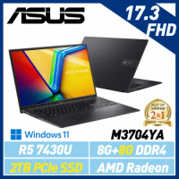 【全面升級】ASUS 華碩 Vivobook M3704YA-0042K7430U 17吋 效能筆電