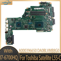 A000396650 DA0BLVMB8G0 Mainboard For Toshiba Satellite L55-C Laptop Motherboard with i7-6700HQ CPU Test Working well