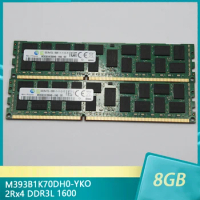 1Pcs M393B1K70DH0-YKO For Samsung RAM 8GB 8G 2Rx4 PC3L-12800R DDR3L 1600 Server Memory