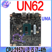 UN62 Mainboard For ASUS VivoMini UN62 UN62V UN42 Motherboard 2957U i3-4003U i5-4210U i7-4500U UMA 100% Test work