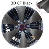 3D Carbon Fiber Series Protective Film DIY Pre-cut Wheel Stickers For ISUZU D-MAX 20-2021 18" Rims Wrap Decal Vinyl Car Styling