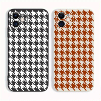 Sarung Telefon, Reka Bentuk Houndstooth GeometrikSerasi dengan iPhone, iPad, Samsung, OPPO, Realme, 