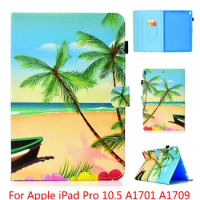 Fashion Printed case For New iPad Pro 10.5 case Auto Sleep/Wake function Magnet Stand cover For Apple iPad Pro 10.5 A1701 A1709