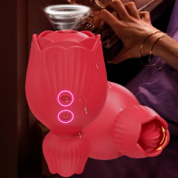 Rose-Vibrator for Women Clitoris Sucking Licking Vacuum Stimulator Oral Nipple Clit Sucker Female Sex Toys Adults Masturbation