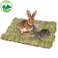 Little Rabbit Grass Mat Cage Accessories Small Pet Grass Mat Small Animal Hamster Cage Bed Mat Pet Cage Weaving Products
