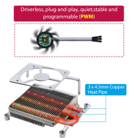 พัดลมระบายความร้อนสำหรับ Raspberry Pi 4 ตัวทำความเย็นหอน้ำแข็ง ชุดฮีทซิงค์ CPU สำหรับ Raspberry Pi 4