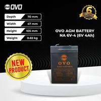 AKI OVO 6V 4AH BATTERY 6V 4AH BATERAI