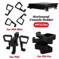 4PCS Game Console Holder For Sony PS4/ PS4 Slim /PS4 Pro Horizontal Holder Heighten Support Bracket Accessories Cooling Feet