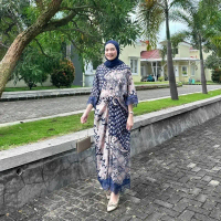 Best Seller ZAKIA Kaftan Viscose / Kaftan Batik Viscose / kaftan lebaran / baju lebaran seragam kelu