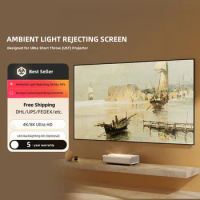 120 Inch 16:9 Fixed Frame UST ALR CLR Ambient Light Rejecting Projection Screen For VAVA 4K Laser Projector