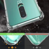 Case For Oneplus 8 Pro 8T Shockproof Airbag Soft Silicone TPU Back Cover Case For Oneplus 8 Pro 8Pro 8T Oneplus8T Couqe Fundas