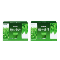 【Suntory 三得利官方直營】極之青汁 大麥若葉+明日葉 30包x2盒組(大麥若葉、明日葉、關華豆膠)