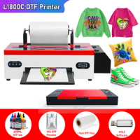 A3 DTF L1800 Printer t shirt printing machine with roll DTF feeder A3 impresora DTF a3 Heat transfer DTF PET film Printer