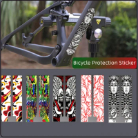 1Set Bike Front Fork Sticker Bicycle Protection Sticker MTB Road Cycling Repair Scratch Decals Anti-Scratch Tape