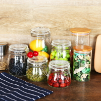 玻璃密封罐 廚房儲存罐卡扣調料瓶 蜂蜜瓶自制咸菜罐泡菜瓶