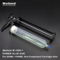 Manual Glue Gun For 850ml-1000ml Syringe Barrel Single Component 1K PU Epoxy UV Solder Paste Sealant 3M ARALDITE Metal Power Gun