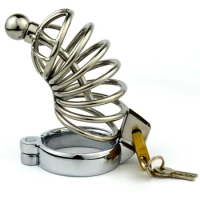 Adult supplies offbeat toys stainless steel male chastity chastity belt lock,male chastity device,cock ring,penis ring,cock cage