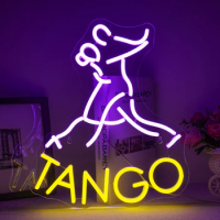 Tango Dance LED Neon Sign Wall USB Powered With Switch Dimming Glow Lights For Dance Studio Dance Party Bar Dance Club Decor