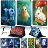 Universal Tablet Case for 8"/8.4"/10"/10.8"Huawei MediaPad M1/M2/M3/M5/M6 Animal Pattern Series PU Leather Stand Cover Case