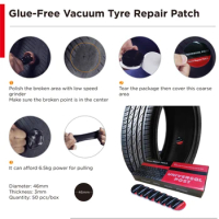 Fast Shipping - Tire Repair PatchTubeless Seal Patch For Tyre Maintenance Automatic Vulcanizing Tire Repair Vacuum tire patches
