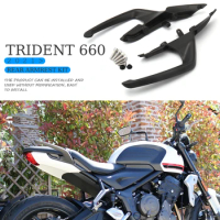 Trident 660 Motorcycle Aluminum Rear Armrest Kit Pillion Passenger Handle Arm Rests For TRIDENT 660 2021-2023