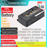 CameronSino Battery for Garmin GPSMAP 276 276c 296 376C 378 EGM478 GPSMAP478 fits Garmin 010-10517-00 GPS, Navigator battery